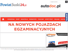 Tablet Screenshot of powiatsuski24.pl